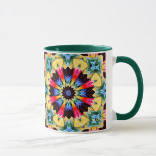 Taza Flor amarilla Abstract Mug