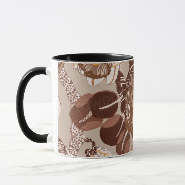 Taza Flor Art Deco protea (Izquierda)