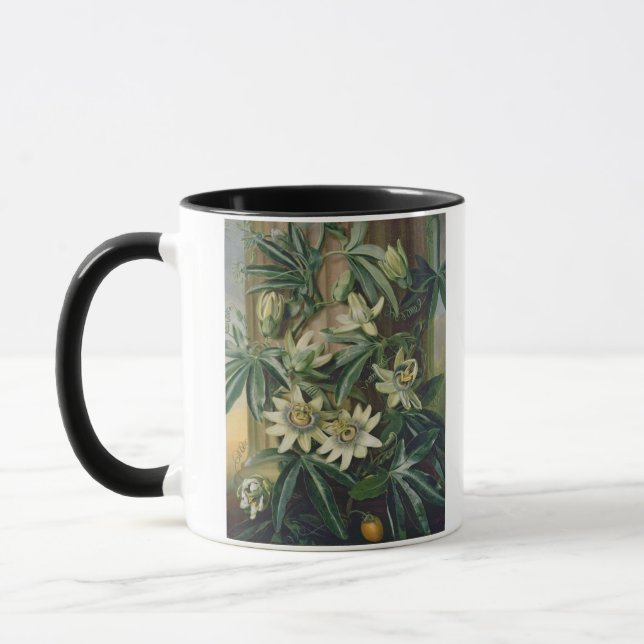 Taza Flor azul de la pasión para el "templo de la (Izquierda)