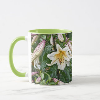 Taza Flor Blanca de Lirio