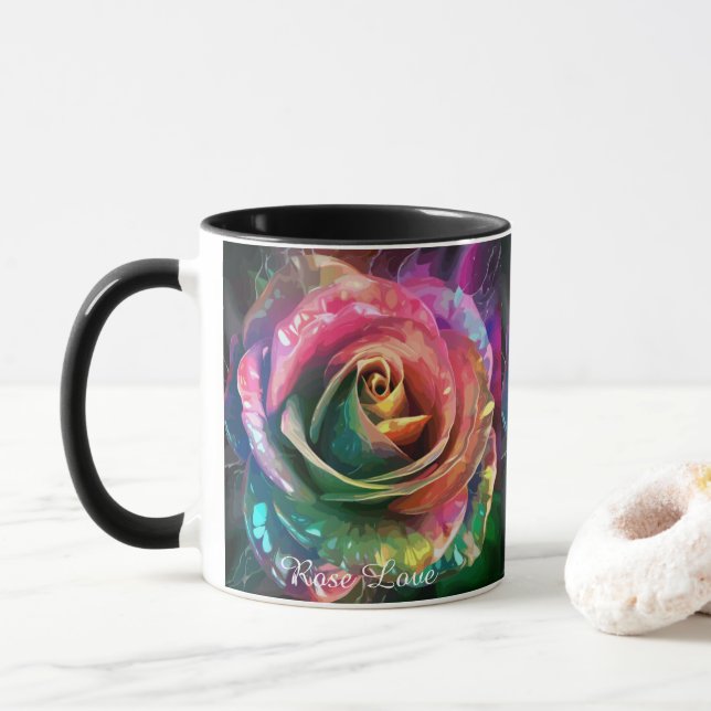 Taza Flor celestial: Rosa Alien Classic Mug, 325 ml (Con donut)