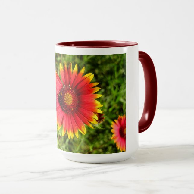 Taza Flor combinada india hermosa (Anverso derecho)
