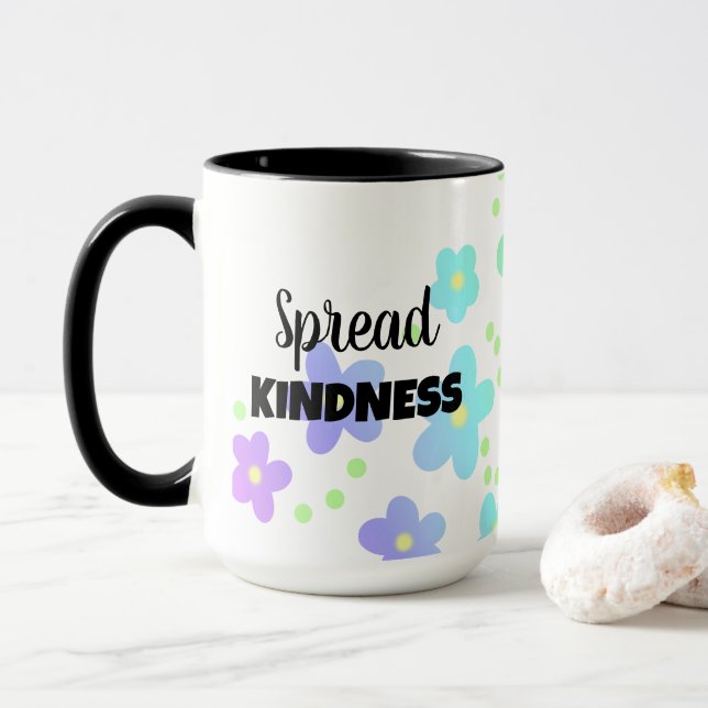 Taza Flor de amabilidad extendida (Con donut)