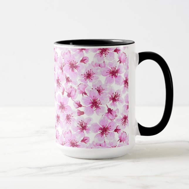 Taza Flor de cerezo acuarela (Derecha)