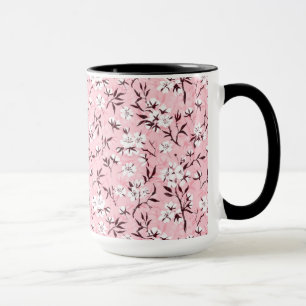 Taza Flor de cerezo blanco