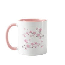 Flor de cerezo - fondo blanco