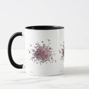 Taza Flor de cerezo Rubor - Combo elegante con flores r