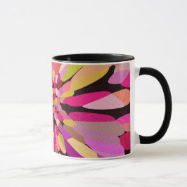 Taza Flor de confetán rosa