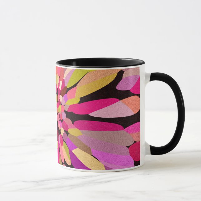 Taza Flor de confetán rosa (Derecha)