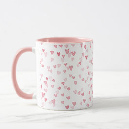 Taza Flor de corazón rosado
