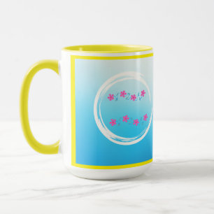 Taza Flor de degradado