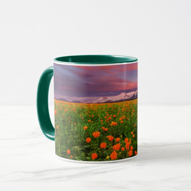 Taza Flor de globo floreciente (Anverso izquierdo)