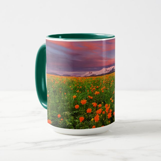Taza Flor de globo floreciente (Anverso izquierdo)