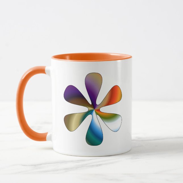 Taza Flor de gradiente (Izquierda)