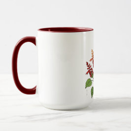 Taza Flor de jardín - Salvia escarlata