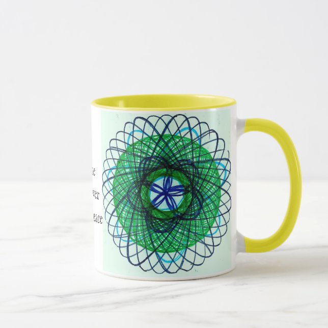 Taza Flor de la paz (Derecha)