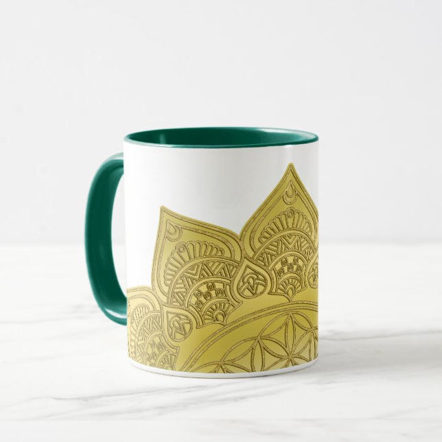 Taza Flor de la Vida - Mandala Hindú 4 (Anverso izquierdo)