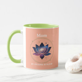 Taza Flor de Loto Cósmica Mamá en Flor