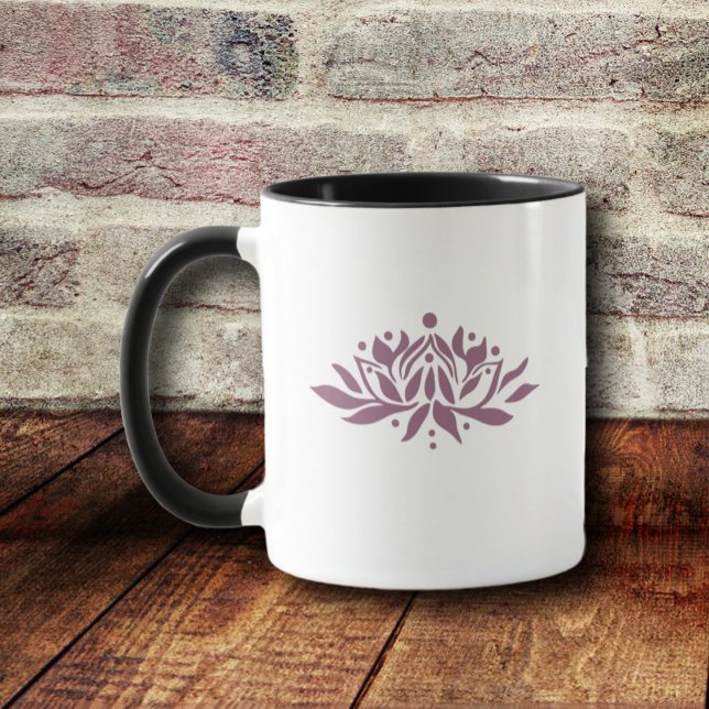 Taza Flor de Loto Flamígera Personalizable (Subido por el creador)
