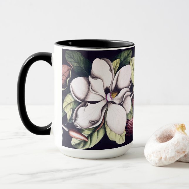 Taza Flor de Magnolia (Con donut)