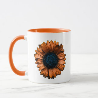 Taza Flor de manta naranja