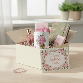 Taza Flor de mes de nacimiento -jarra personalizada de 