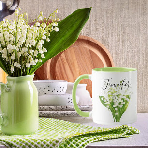 Taza Flor de mes de nacimiento -Mug personalizada de ma