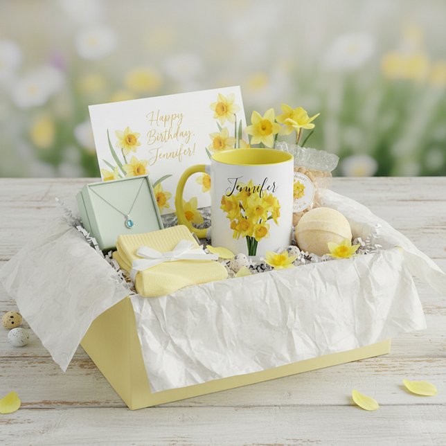 Taza Flor de mes de nacimiento-Mug personalizada de mar (Subido por el creador)