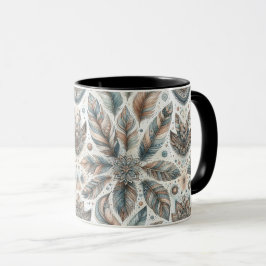 Taza Flor de plumas