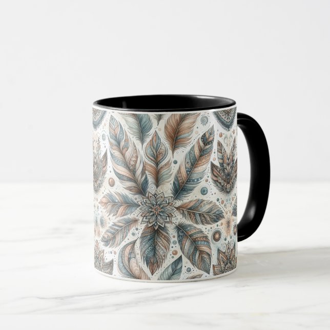 Taza Flor de plumas (Anverso derecho)