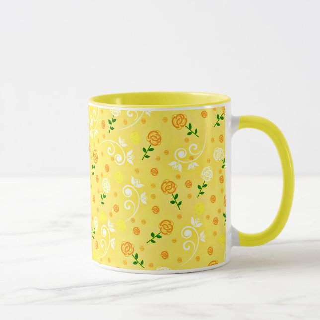 Taza Flor de primavera amarilla (Derecha)