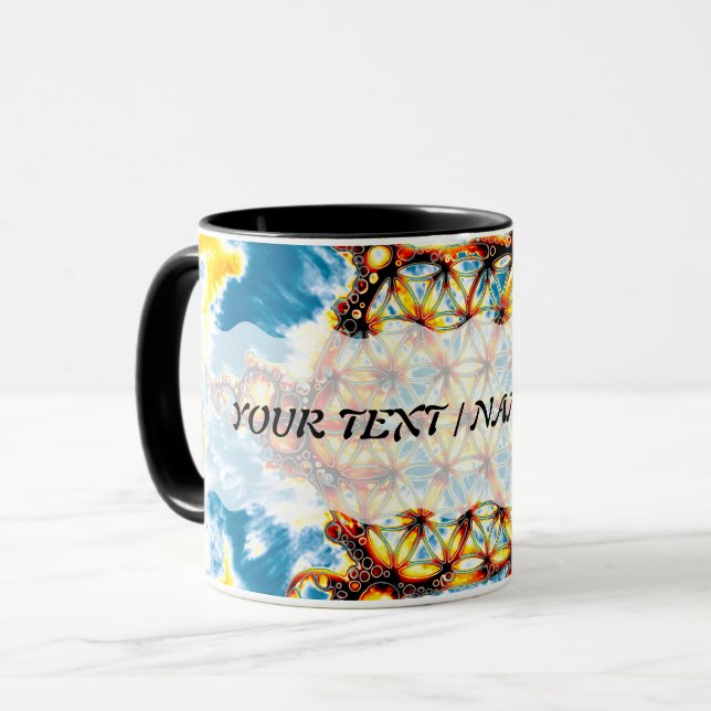 Taza Flor De Vida - Formas Coloridas 5 (Anverso izquierdo)