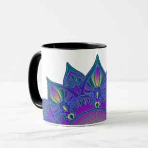 Taza Flor de vida - Mandala india 3