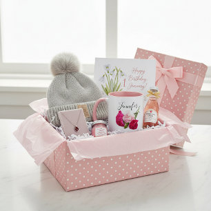 Taza Flor del mes de nacimiento - enero personalizada