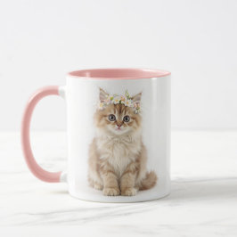Taza "Flor deslumbrante, peluca de gato"