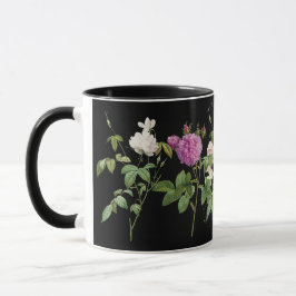 Taza Flor Jardín Botánico de Flora Blanca Rosa