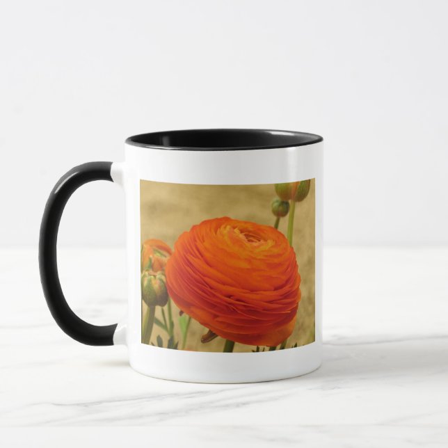 Taza Flor naranja (Izquierda)
