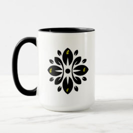 Taza Flor negra