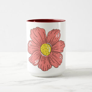 Taza Flor roja
