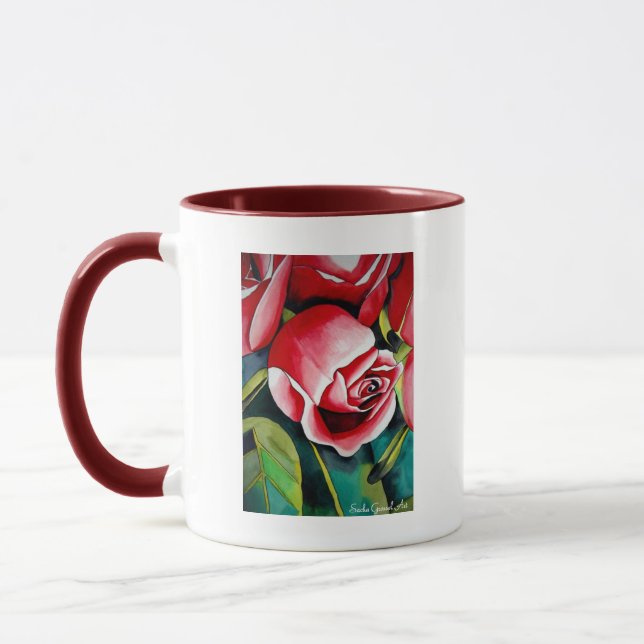 Taza Flor rosa de Rosebud Feliz Día de la Madre (Izquierda)