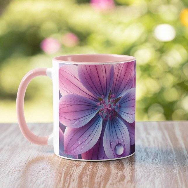 Taza Flor rosa Lilac y Primavera Púrpura (Subido por el creador)