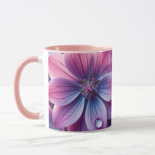 Taza Flor rosa Lilac y Primavera Púrpura (Izquierda)