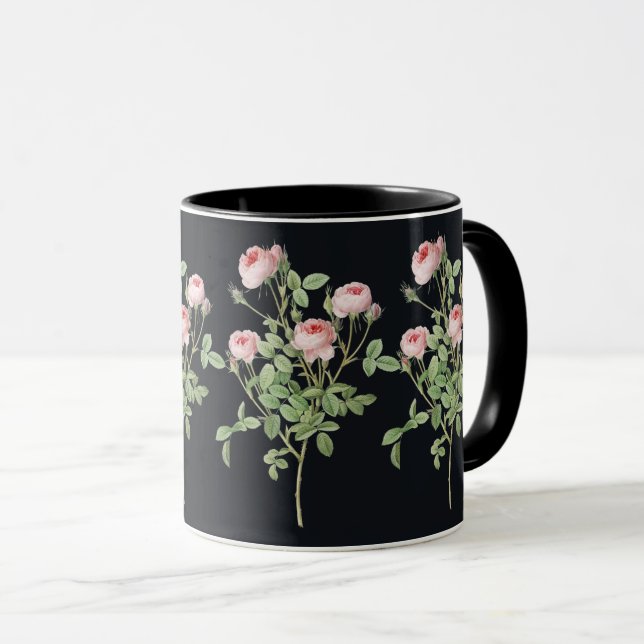 Taza Flor Rosa Rosa Rosa Naturaleza Botánica Blossom Ja (Anverso derecho)