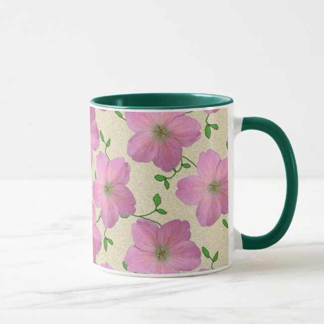 Taza Flor rosada botánica del verano dulce (Derecha)