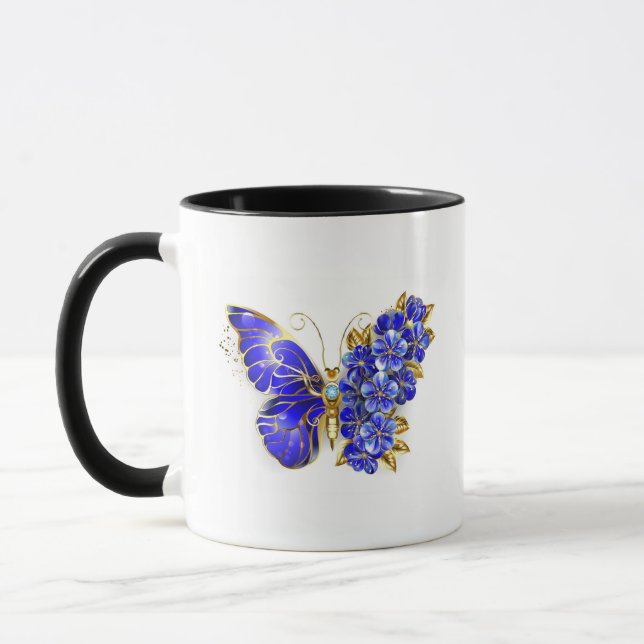 Taza Flor Sapphire Mariposa (Izquierda)