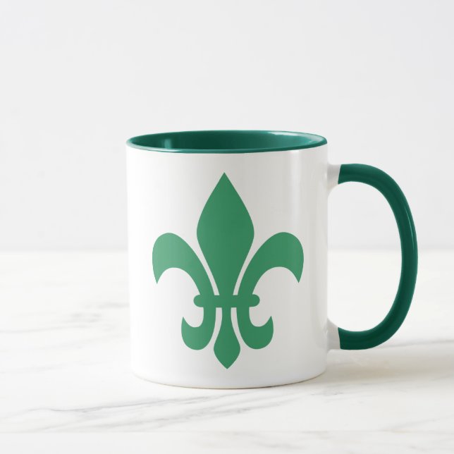 Taza Flor verde de Lis (Derecha)