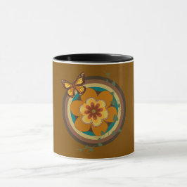 Taza Flor Vintage , Estilo Vintage, Flor y Redondo