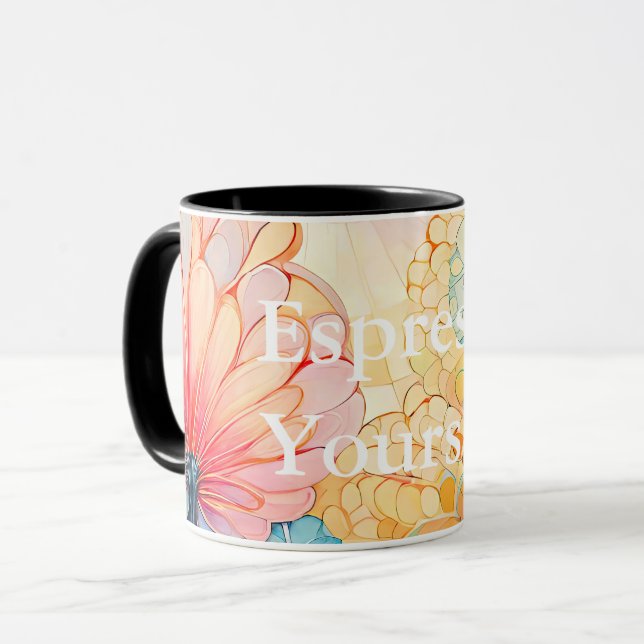 Taza Flora 5 Floral Pastel Combo Mug (Anverso izquierdo)