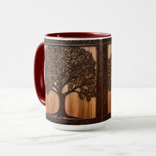 Taza Flora Australiana: Impresión de madera de Wattle T