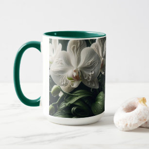 Taza Flora Orquídea Blanca